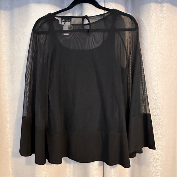 Joseph Ribkoff Luxe Sheer Bell Sleeve Blouse - Picture 11 of 11